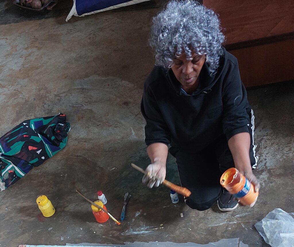 Elizabeth Habte Wold in her Studio