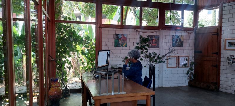 Elizabeth Habte Wold in her Studio