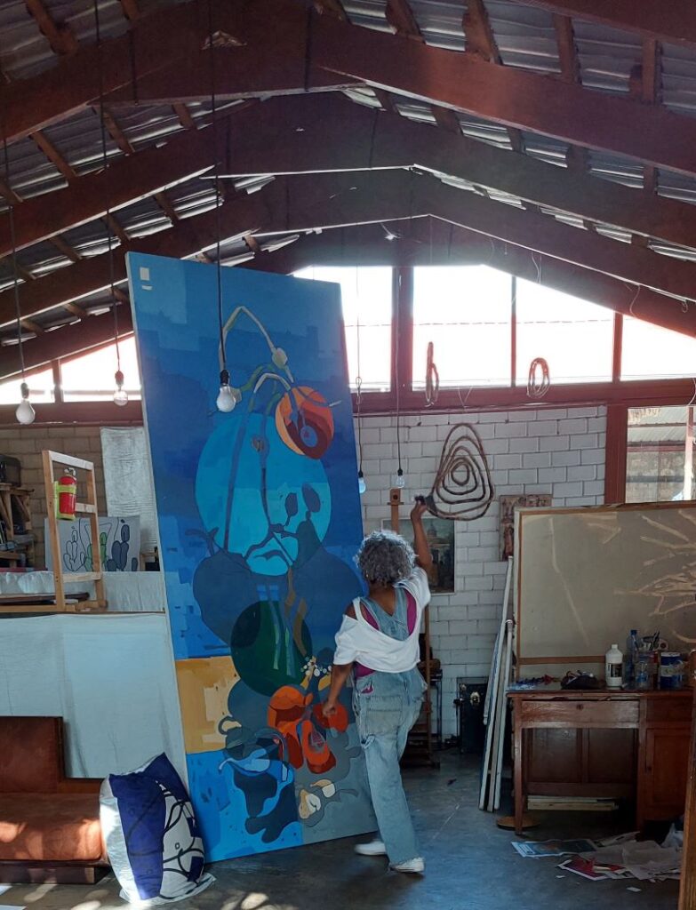 Elizabeth Habte Wold in her Studio